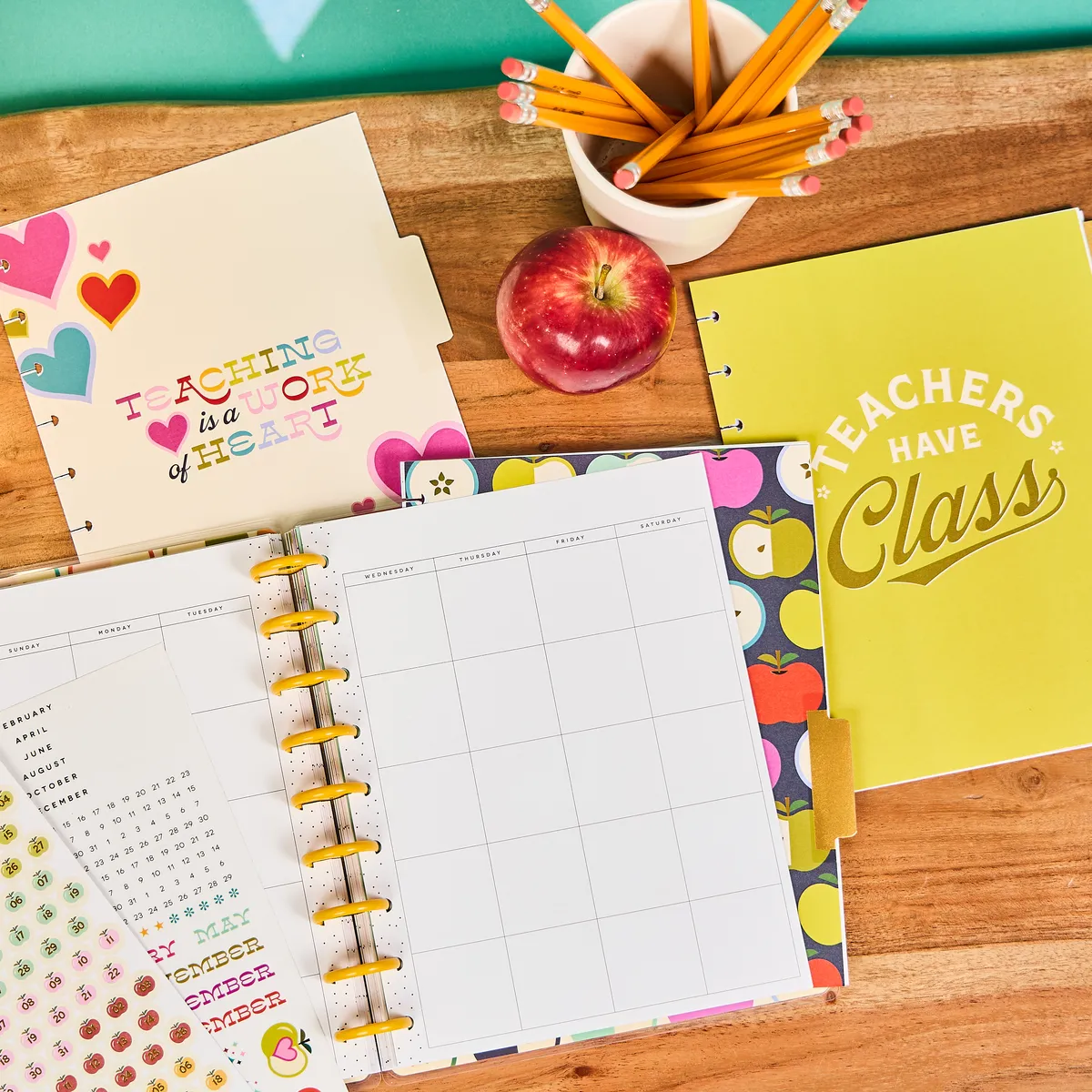 Happy Planner Mod Teacher extension classic 6 mois 501 pcs
