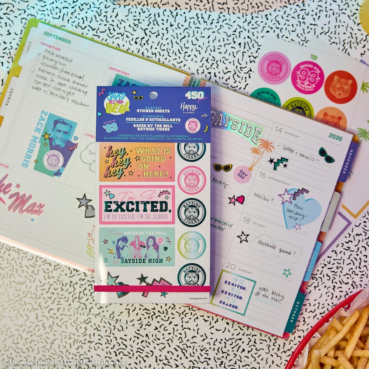 Me & my big ideas Saved By The Bell Value Pack stickers 30 planches rétro