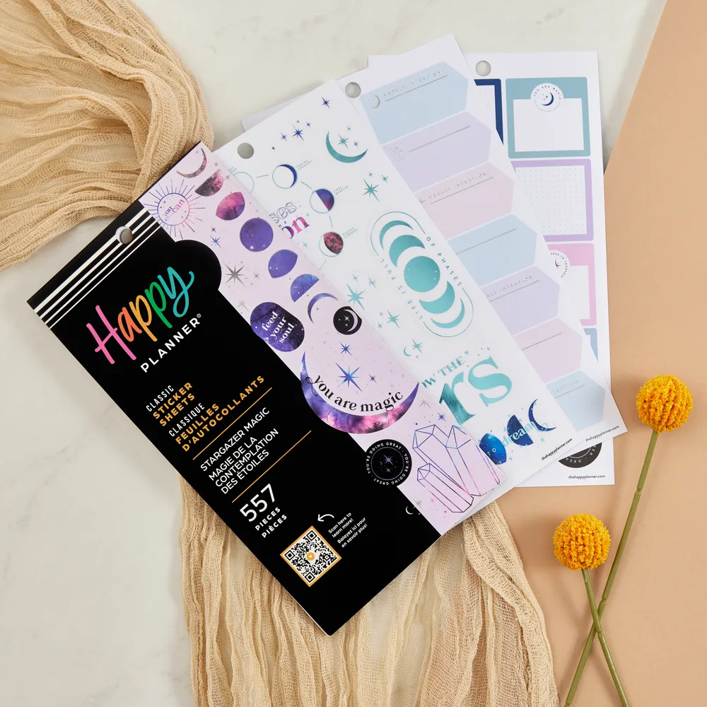 Happy Planner Stargazer Magic stickers 557 nuit