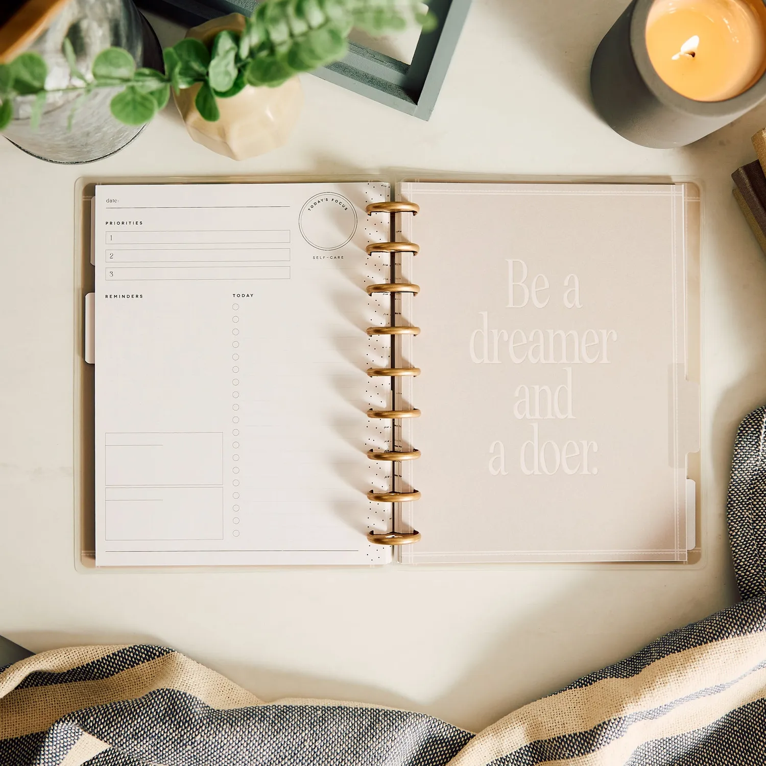 Happy Planner Haven & Heart agenda classic journalier non daté 4 mois
