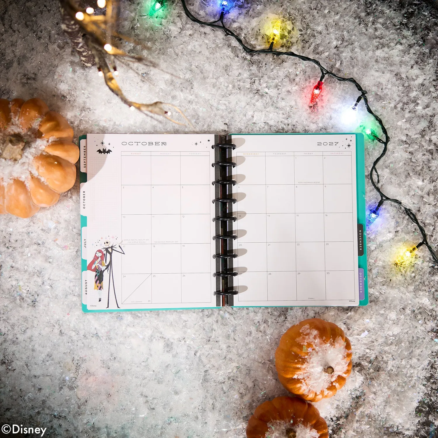 Happy Planner Disney 2027 agenda horizontal classique