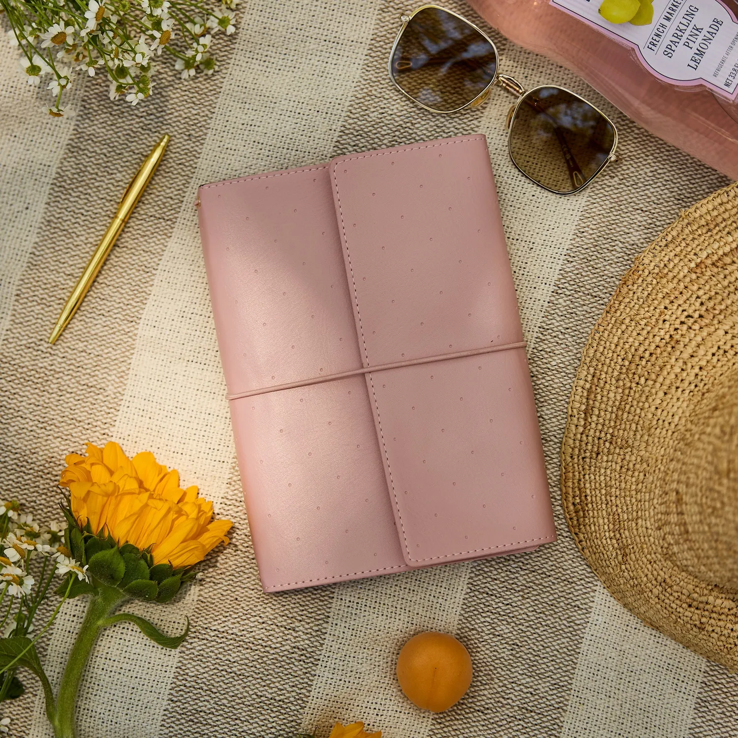 Happy Planner Blush Duo folio A5 non daté cuir vegan