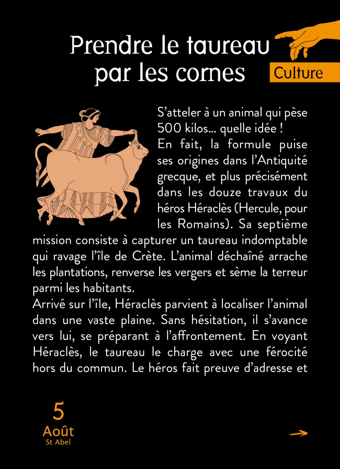 Frigobloc Mythes et Mythologie calendrier 365 jours à effeuiller