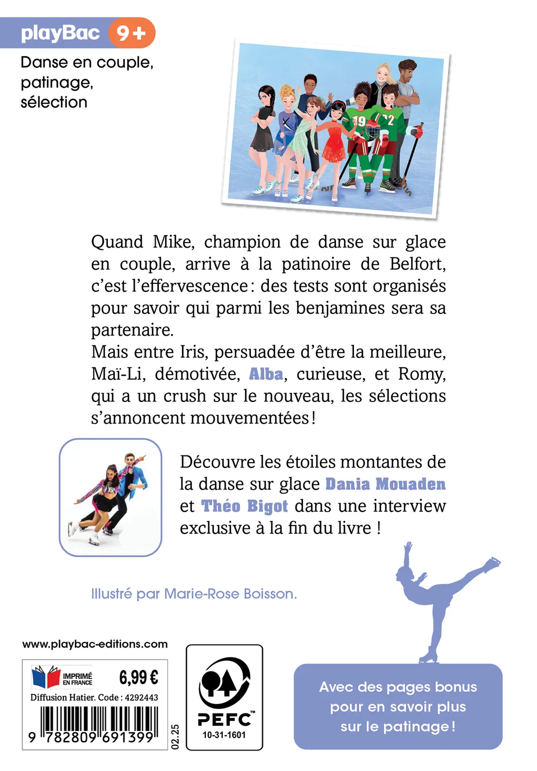 Frigobloc Passion Patinage Danser en couple Tome 3 roman 8-12 ans