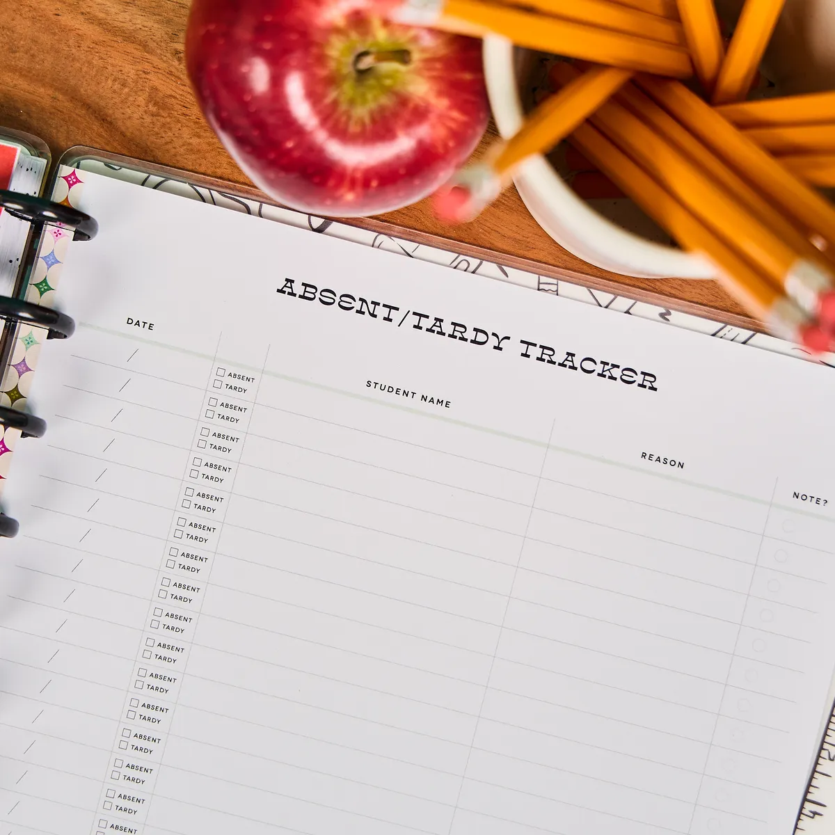Happy Planner Mod Teacher Big pack présences anniversaires