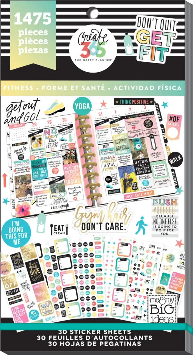 Happy Planner Work It Out stickers fitness 1475 sport