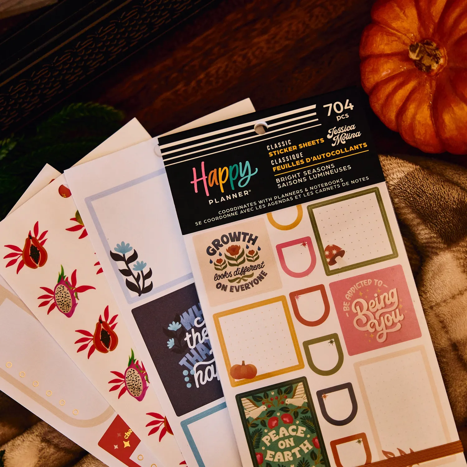Happy Planner Bright Seasons stickers 704 saisons