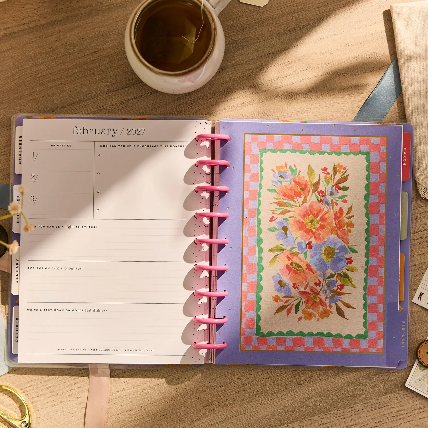 Happy Planner French Papers 2026-2027 agenda foi Classic
