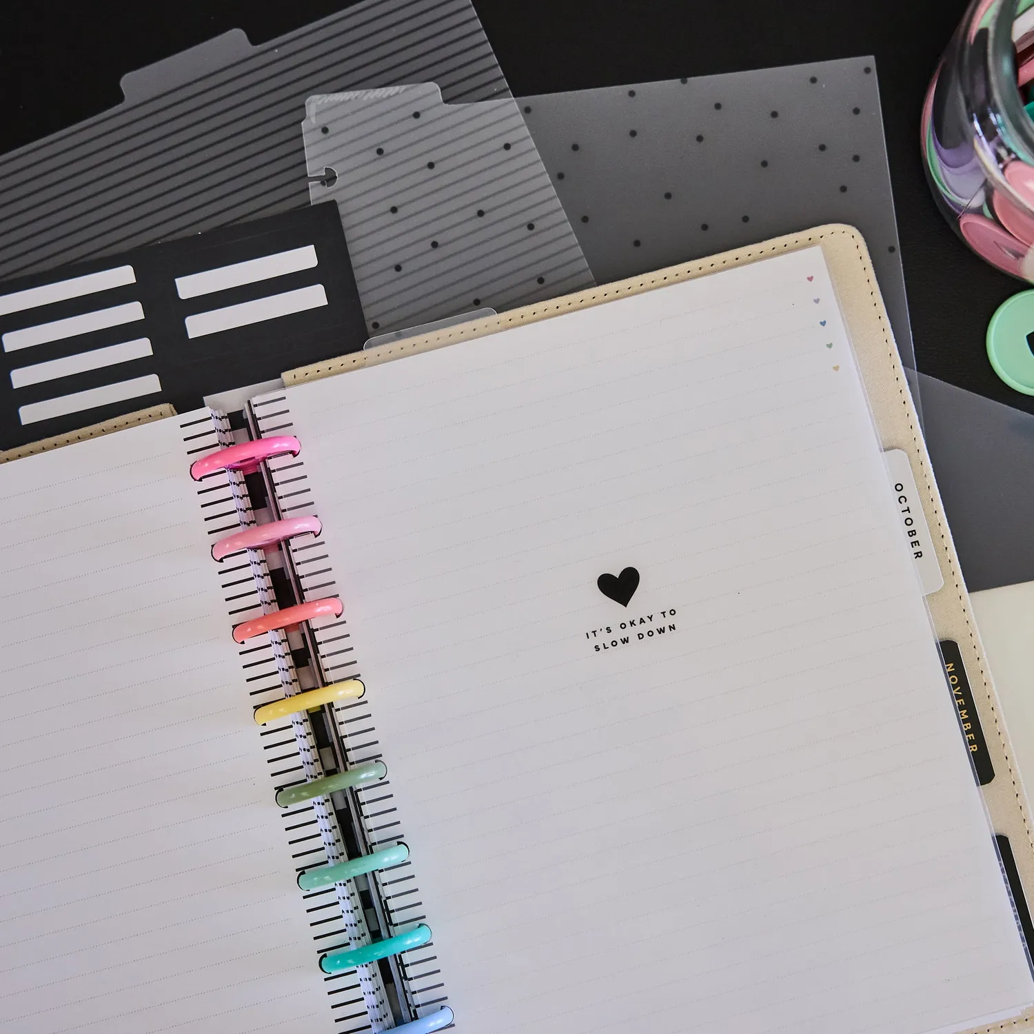 Happy Planner Love L+S intercalaires Classic plastique lot de 5