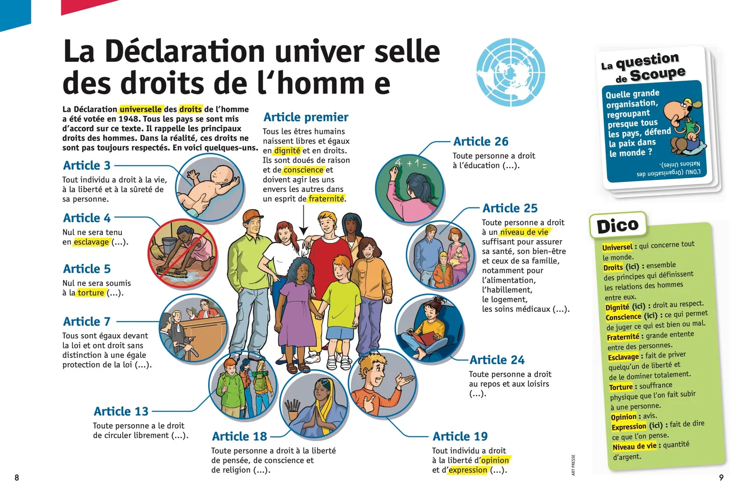 Le Petit Quotidien valeurs de la République livre enfant 2017