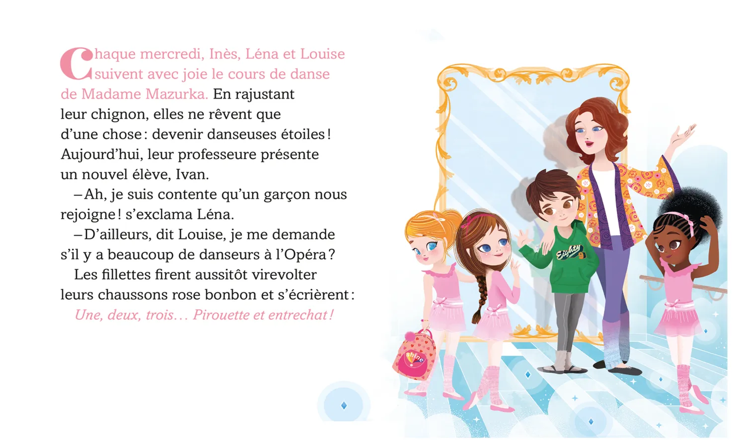Frigobloc Une deux trois Danseuses Tome 4 roman enfant