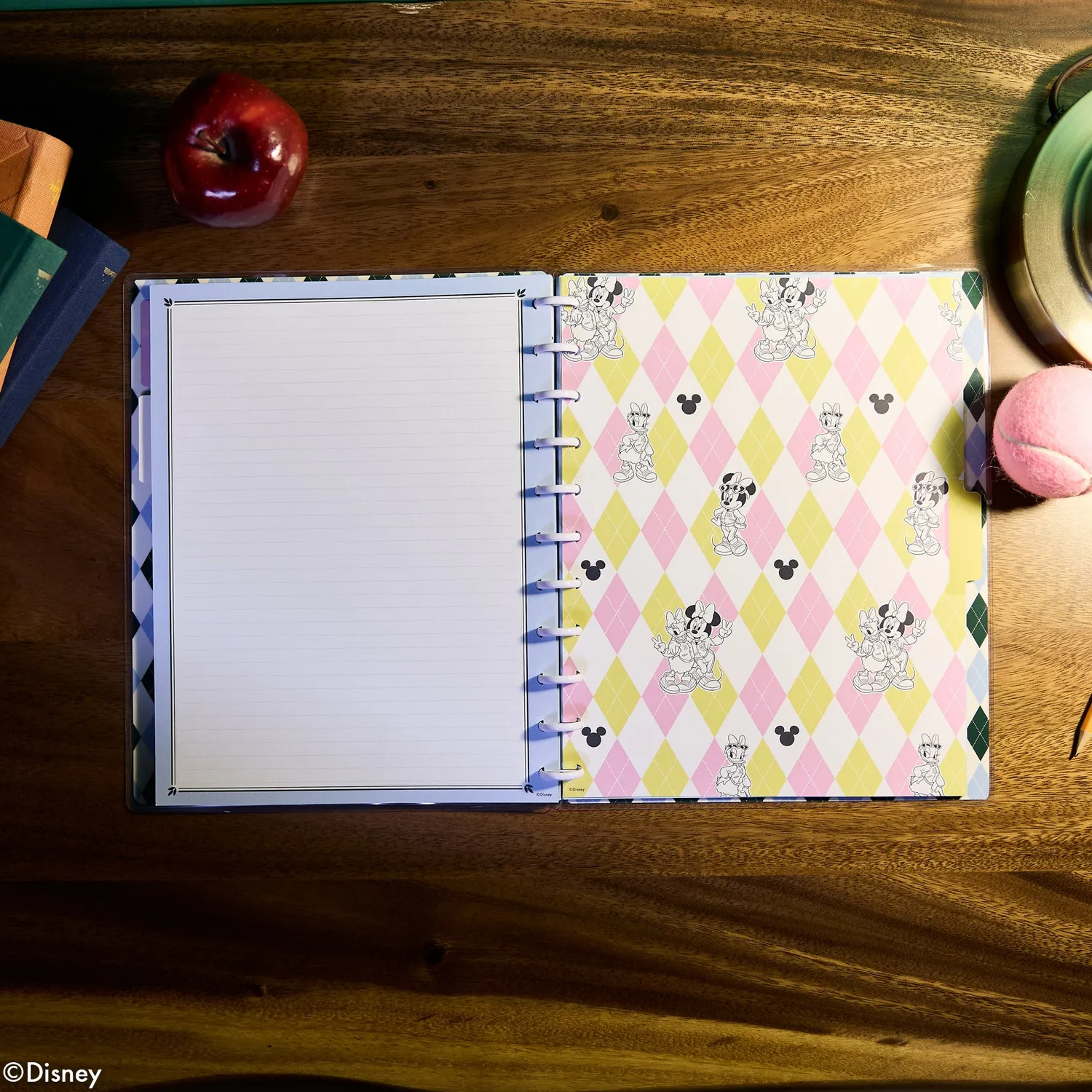 Happy Planner Minnie Daisy Varsity carnet Big pointillé 60