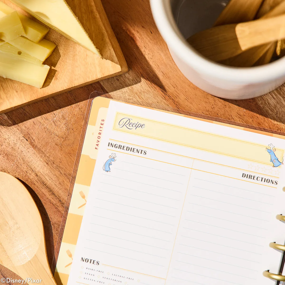 Happy Planner Disney Ratatouille organiseur recettes 81 feuilles