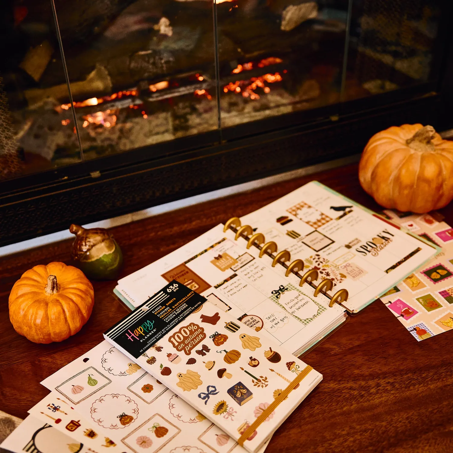 Happy Planner Favorite Fall Season stickers automne 30 feuilles