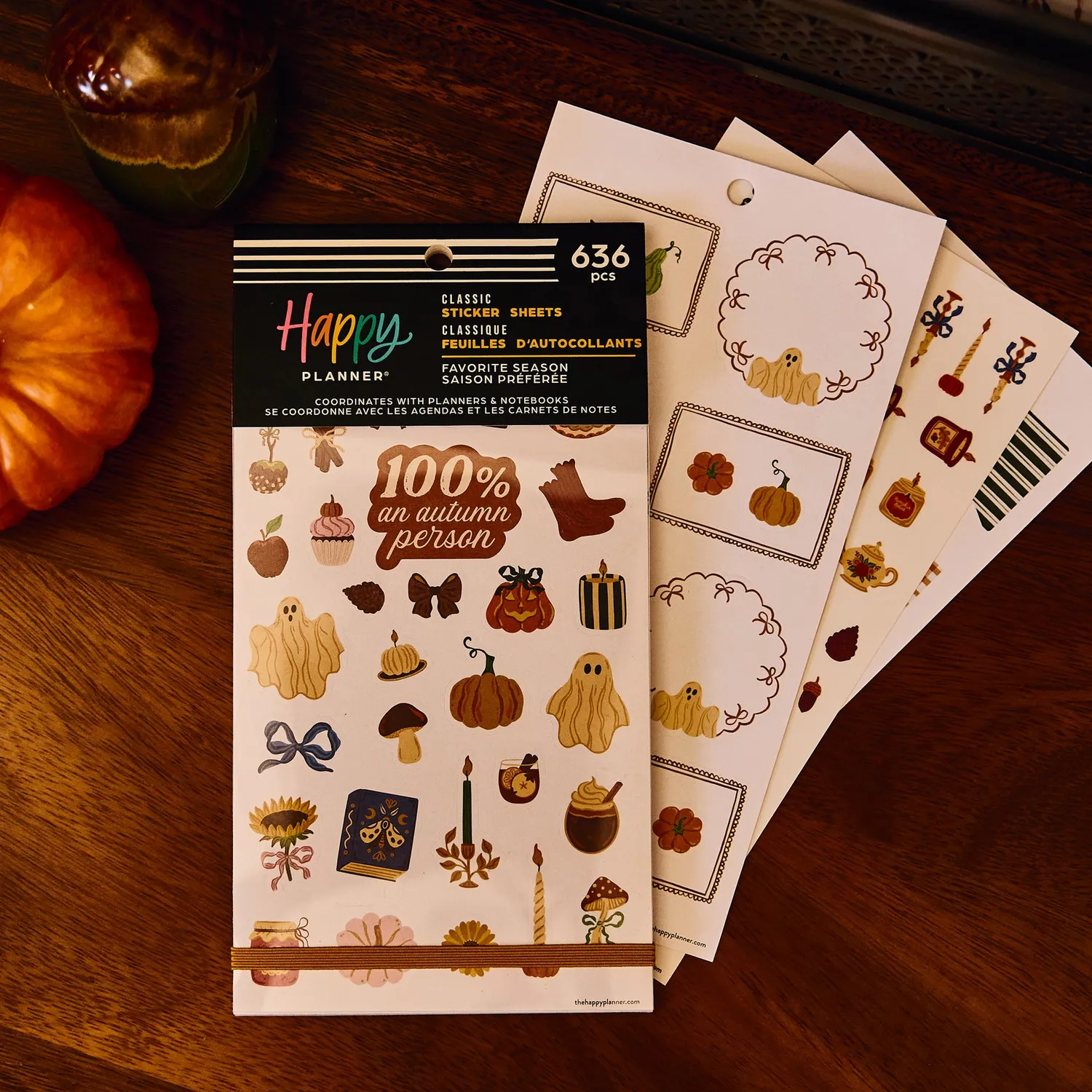 Happy Planner Favorite Fall Season stickers automne 30 feuilles
