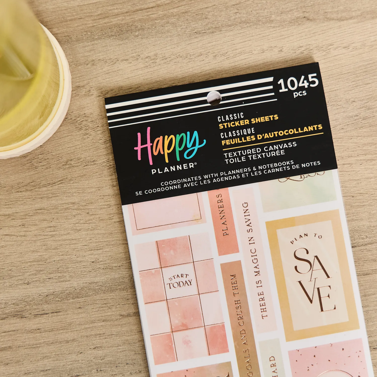 Happy Planner Textured Canvas Budget stickers 1045 autocollants