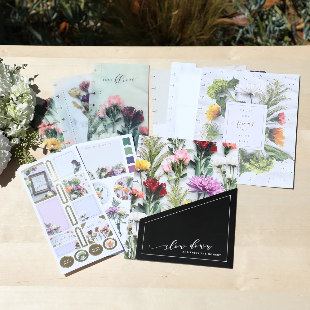Happy Planner Beautiful Blooms kit accessoires Classic