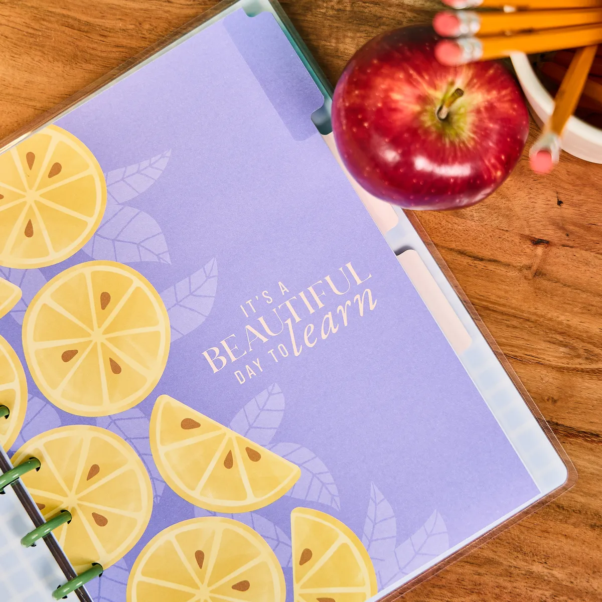 Happy Planner Fruit Stand Teacher carnet Classic 60 feuilles