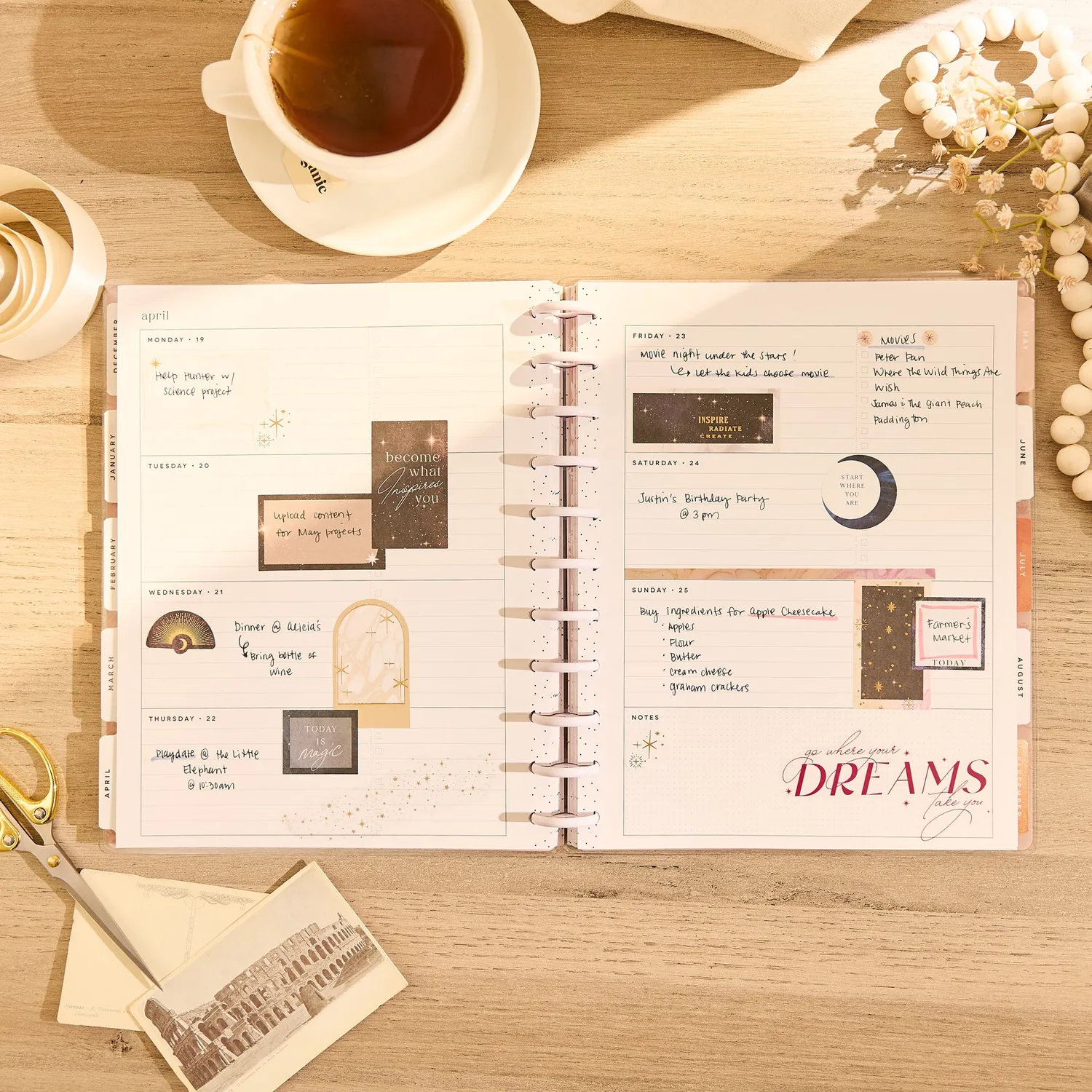 Happy Planner Dune Hues agenda horizontal Big 18 mois 26-27